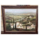 Signed Williams Tuscany Vineyard Oil on Canvas