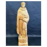 14"ï¿½ Saint Francis Wood Carving