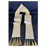 Maison Bouvrier Clergy Stole, white & gold