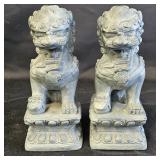 Pair of Chinese Guardian Lions Bookends or Decor