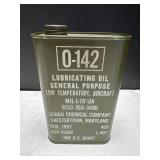 Military 0-142 Lubricating Oil General Purpose Can