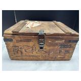 WWII Wooden Ammo Crate #2880