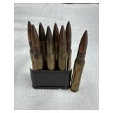 (8) Rounds of F A 54 Military Ammunition w/ Clip