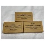 60 Rounds CTG. 5.56MM Ball MI93 Ammo