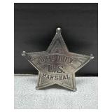 US Deputy Marshal Silver Played Badge Pin