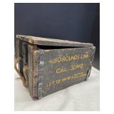 480 Rounds Link Cal. .30M2 Wooden Ammo Box