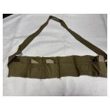 WWII Bandolier (12) 10 round clips Cal. 30 Carbine