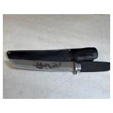 Dragon Tanto Fixed Blade Knife w/sheath,