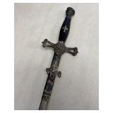 Pettibone Nights Templar Masonic sword, 32in blade