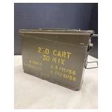 Metal Ammo Box & Various Ammo 30-06