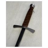 Starfire 32in blade sword, leather wrapped handle
