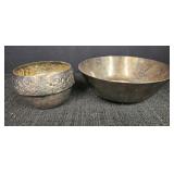 (2) Silverplated Bowls, lg bowl Gorham