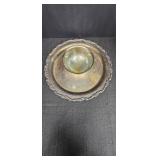 Silverplated Chip & Dip Tray