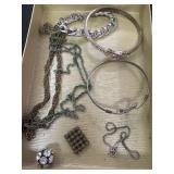 Bracelets, necklace chains, misc