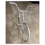 White Metal Bicycle Wall Decor