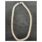 Marked Italy 925 Woven Necklace