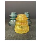 Vintage Glass Electrical Insulators