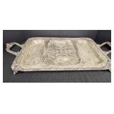 Silverplated Serving Tray w/ Handles &