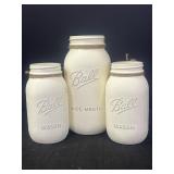 Hand Painted Distressed Mason Jars