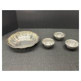 3- 3.5" Edward Don stainless steel bowls & Oneida