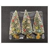 Raz Imports Clip On Frosted Bottle Trees Ornaments