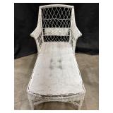 Antique Wicker Chaise Lounger