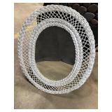 Wicker Wall Hanging Mirror