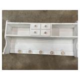 Wooden Wall Hanging Coat Rack/ Storage