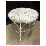 Metal & upholstered Foot Stool
