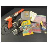 Nintendo zapper gun, 2 controllers, Zelda game