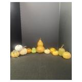 Glass & Styrofoam Decorative Pumpkins