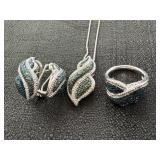 BR KRN Necklace, Earrings & Ring Set