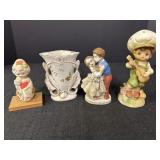 Porcelain & Ceramic Figurines & Vase