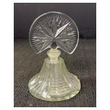 Art Deco Pressed Glass Perfume Bottle