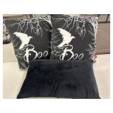 3 Halloween Accent pillows