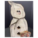 Wooden Ghost/ Pumpkin Free Standing Decoration