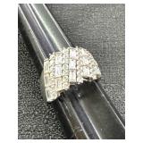 Sterling 925 China Rhinestone Costume Ring