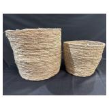 2 new woven baskets
