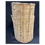 Tall wicker basket no lid