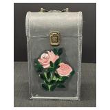 Hand Painted Wooden Wine Bottle Storage Box