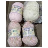 4 rolls Baby Bernat yarn