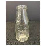 Half Pint Glass Milk Bottle