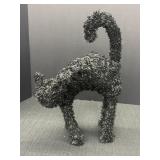 16" Tinsel Spooky Halloween Black Cat