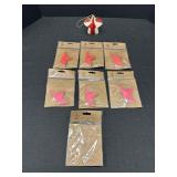 7-  3.5" Star Hanging Ornaments