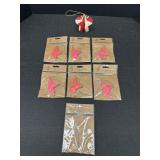 7-  3.5" Star Hanging Ornaments