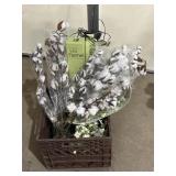 Cotton Stems, Wild Fennel Stake Lights, Vases