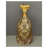 12" Empoli Italian Amber Glass Decanter