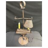 Tinware Candlestick Lamp - missing one shade