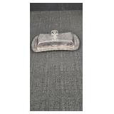 Silverplated Butter Dish w/ Glass Tray