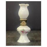 Porcelain Floral Oil Lamp